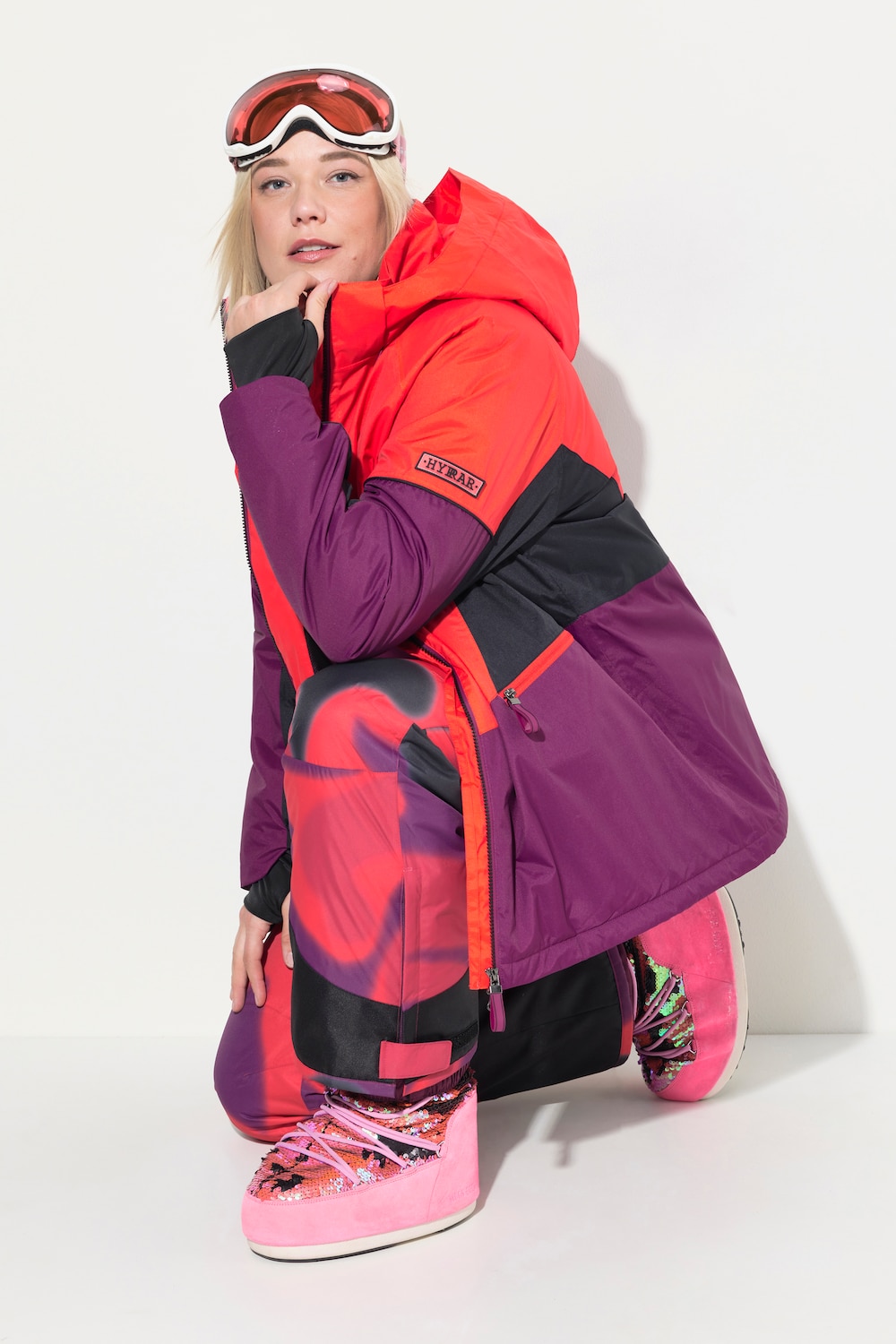 Große Größen HYPRAR Performance-Jacke, Damen, rot, Größe: 46/48, Polyester, Ulla Popken