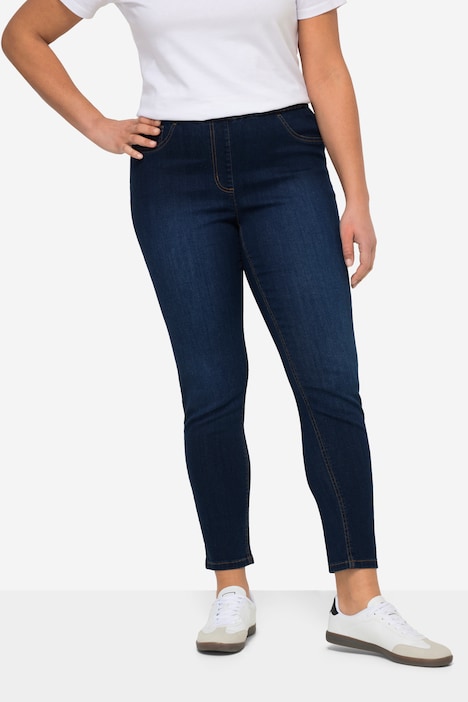 Jeggings Jule, Slim Fit, Washeffekte, Elastikbund