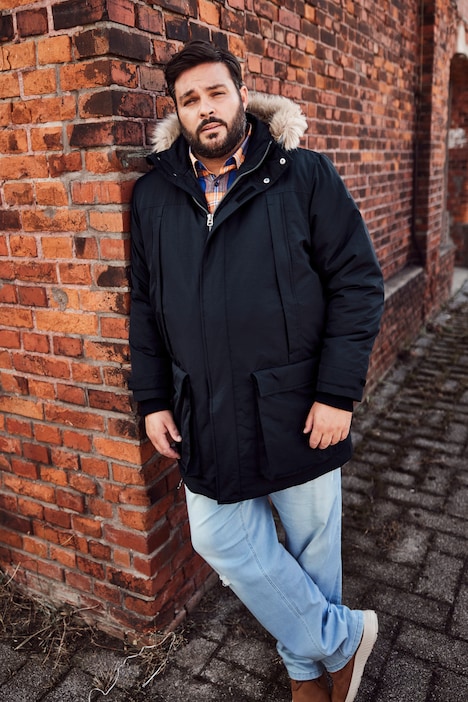 Men+ Funktions-Parka, wasser-, windabweisend, Kapuze, bis 8 XL