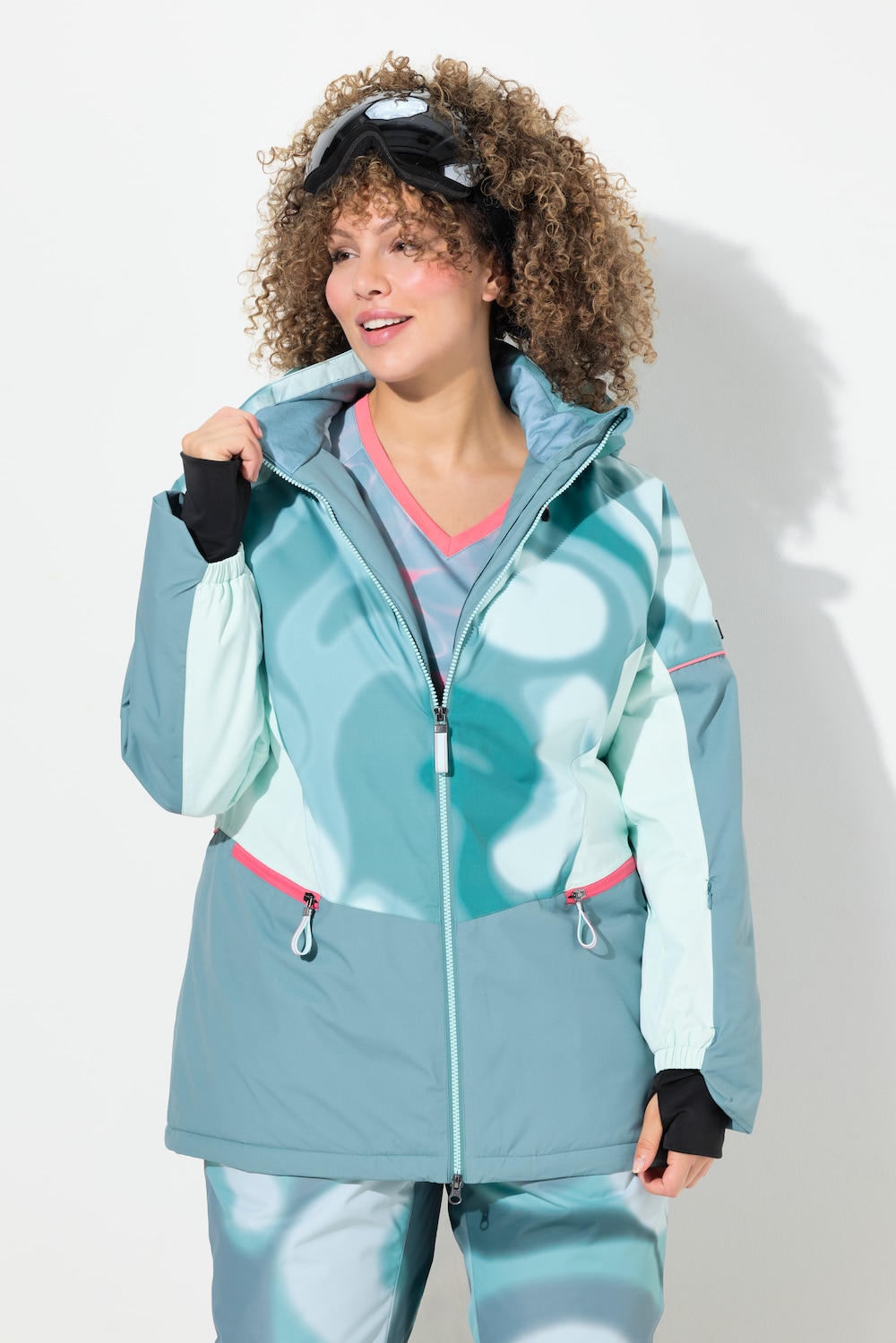 Große Größen HYPRAR Performance-Jacke, Damen, türkis, Größe: 58/60, Polyester, Ulla Popken