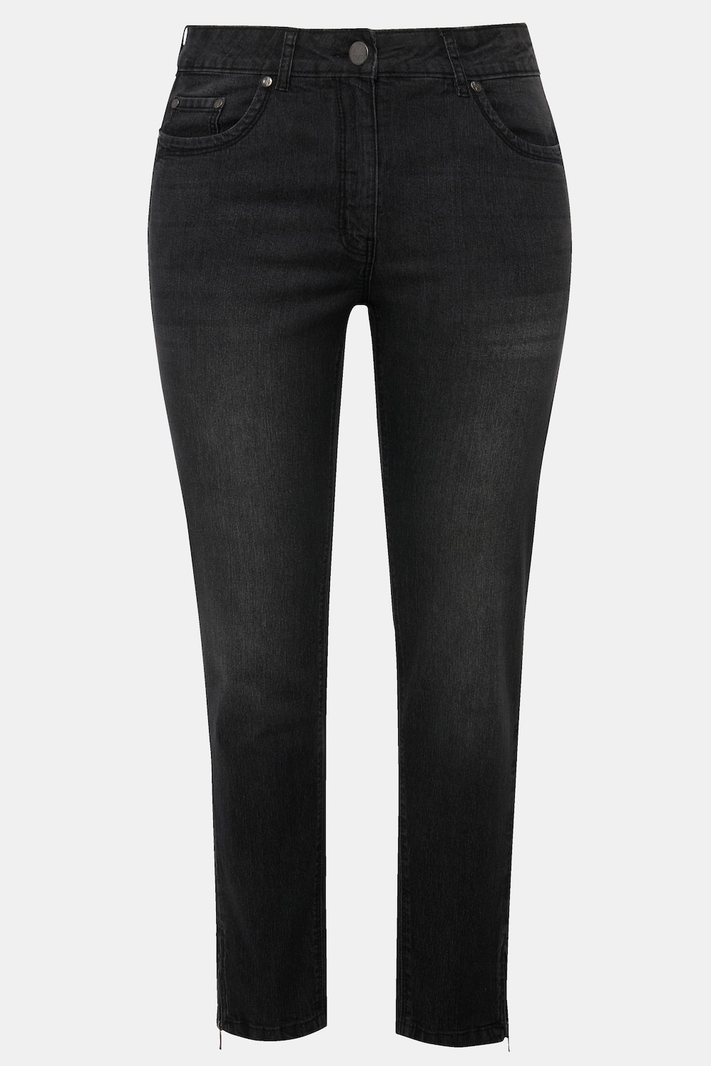 Stora storlekar Jeans Irma, Dam, svart, storlek: 42, Bomull/Polyester, Angel of Style