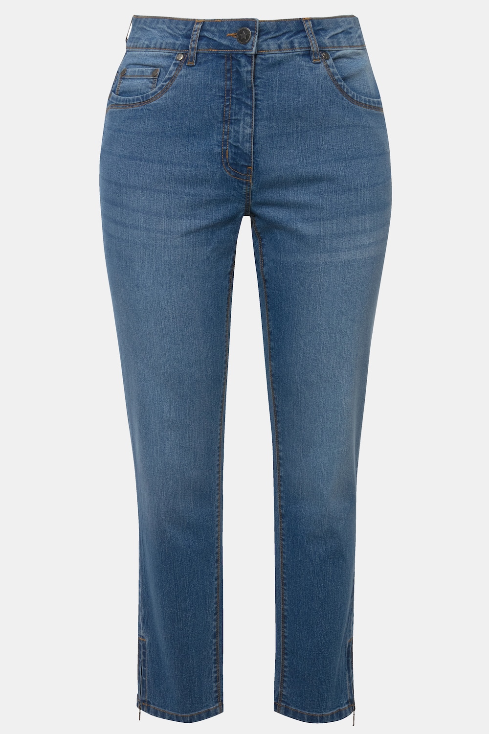 Stora storlekar Jeans Irma, Dam, blå, storlek: 42, Bomull/Polyester, Angel of Style