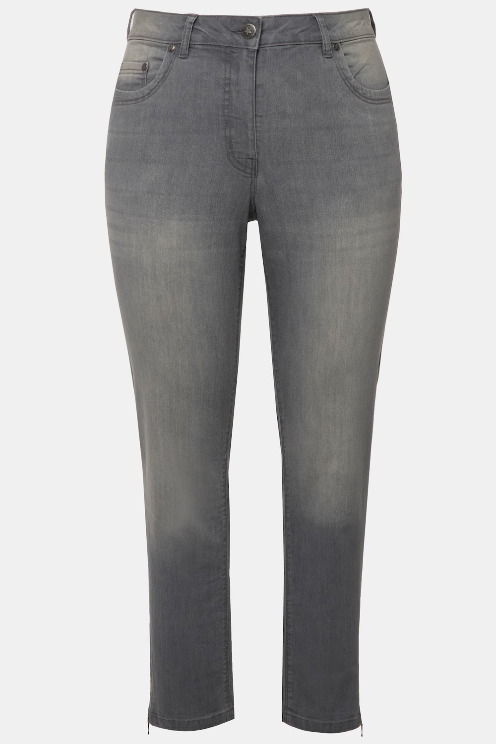 Stora storlekar Jeans Irma, Dam, brun, storlek: 46, Bomull/Polyester, Angel of Style