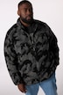 STHUGE teddyjakke, camouflage, ståkrave, op til 8XL