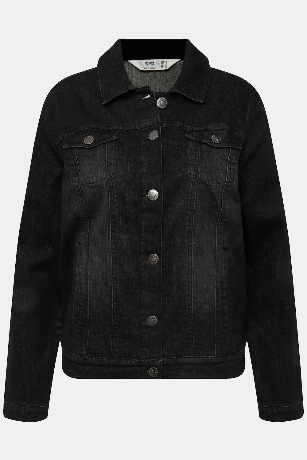 Stora storlekar Jeansjacka Frieda, Dam, svart, storlek: 48, Bomull, Angel of Style