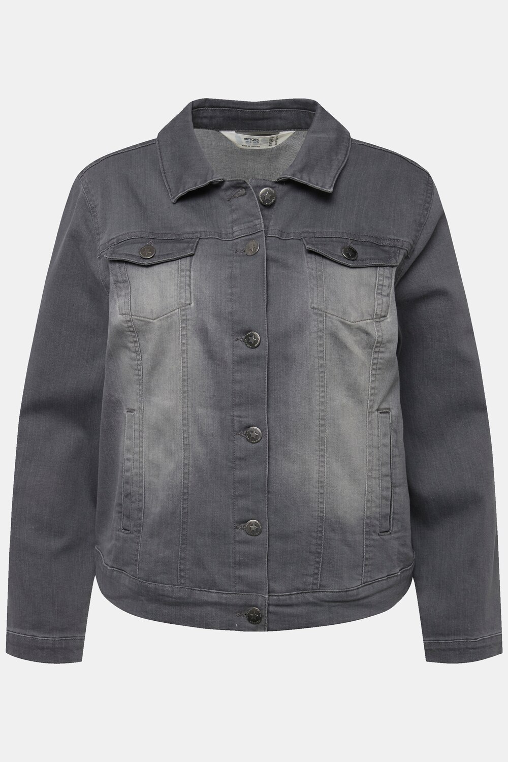 Stora storlekar Jeansjacka Frieda, Dam, brun, storlek: 58, Bomull, Angel of Style
