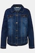 Frieda jean jacket with shirt collarand long sleeves