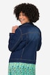 Frieda jean jacket with shirt collarand long sleeves