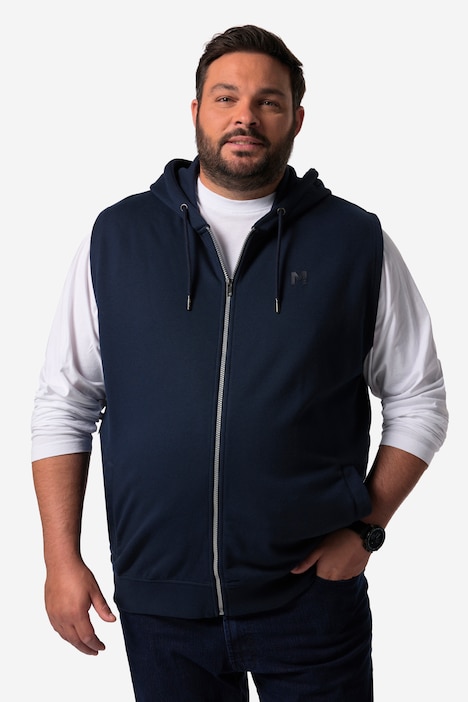 Men+ Sweatweste, Kapuze, Zipper, bis 8 XL