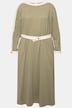 Eco Cotton Boat Neck Long Sleeve Dress