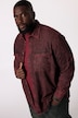 Chemise en jean indigo STHUGE, manches longues et col Kent, coupe Modern Fit – jusqu'au 8 XL