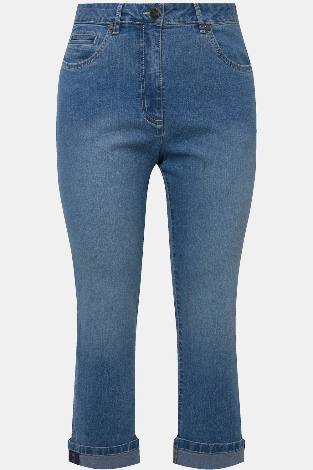 Stora storlekar 7/8-jeans Amy, Dam, blå, storlek: 58, Bomull/Polyester, Angel of Style