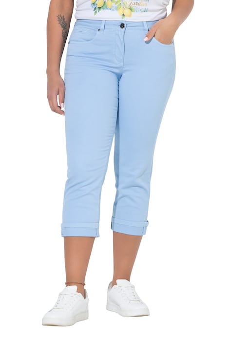 7/8 džíny Amy, rovný střih, streč komfort, 5 kapes