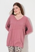 Eco Cotton Decorative Seam V-Neck Tee