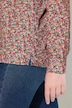 corduroy blouse, bloemenprint, overhemdkraag, lange mouwen