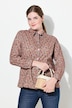 corduroy blouse, bloemenprint, overhemdkraag, lange mouwen