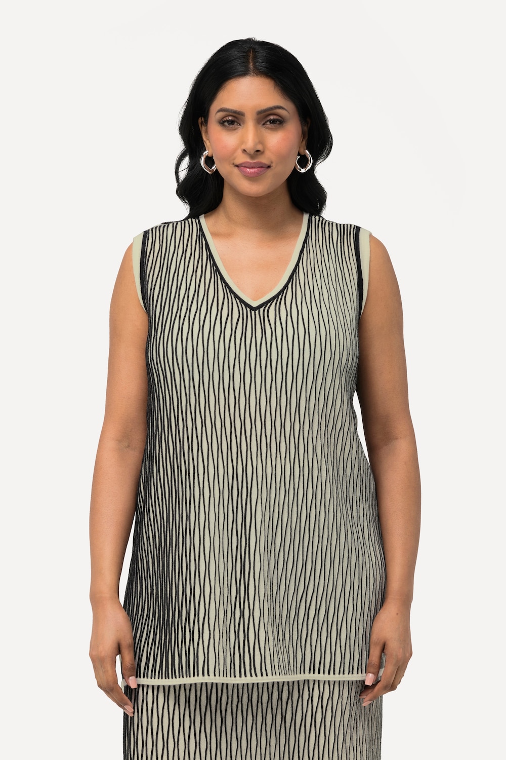 Große Größen Stricktop, Damen, beige, Größe: 46/48, Synthetische Fasern/Wolle, Ulla Popken