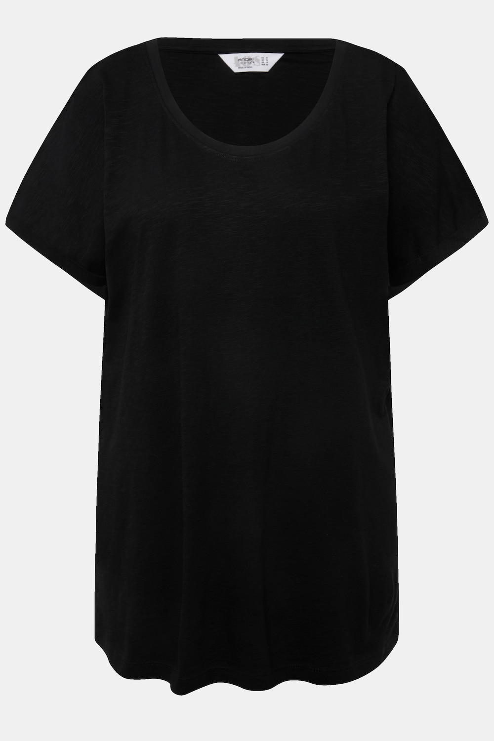 Stora storlekar T-shirt, Dam, svart, storlek: 44, Bomull, Angel of Style