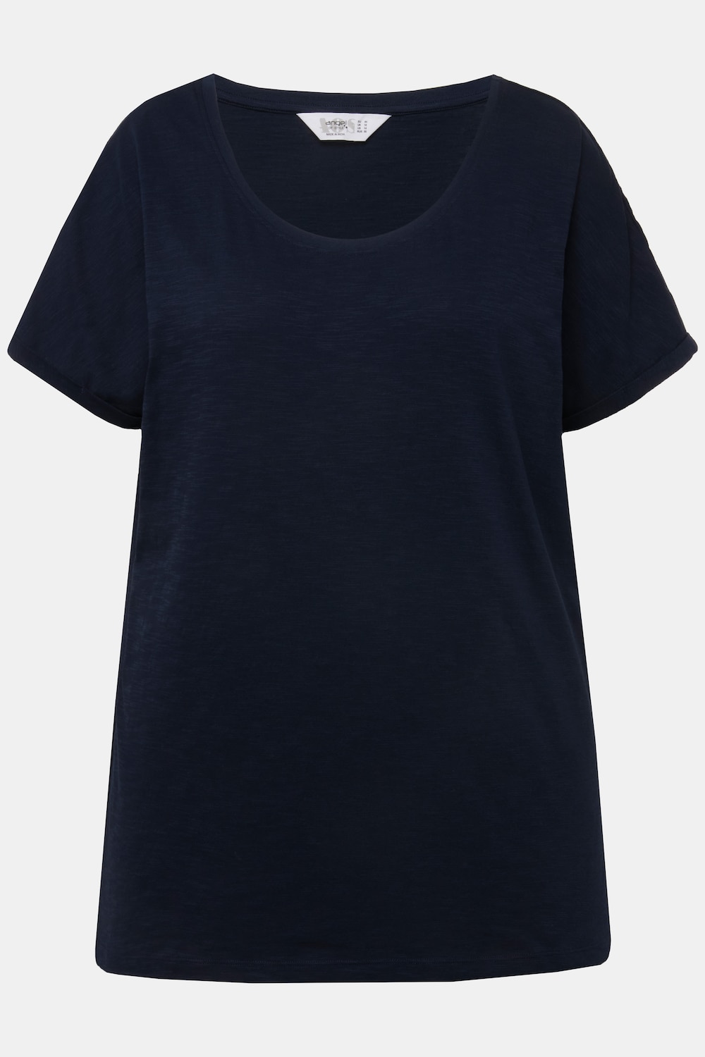 Stora storlekar T-shirt, Dam, blå, storlek: 44, Bomull, Angel of Style