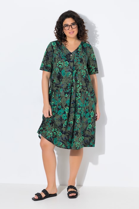 Print Short Jersey Dress