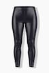 Lederoptik-Leggings, Tight Fit, softes Lederimitat, Elastikbund