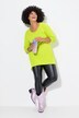 Long shirt in comfortable fit and crew neck with long sleeves