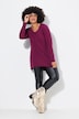 Long shirt in comfortable fit and crew neck with long sleeves