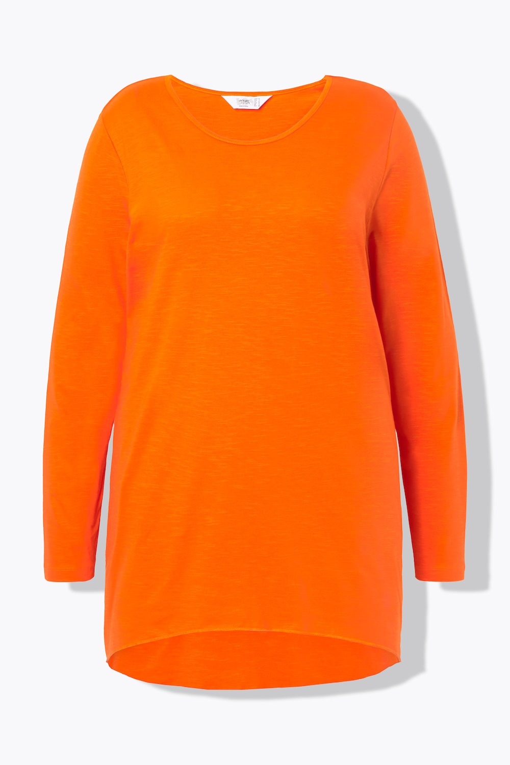 Stora storlekar Lång topp, Dam, orange, storlek: 54, Bomull, Angel of Style