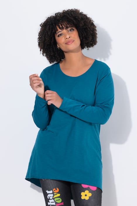 Longshirt, bequeme Passform, Rundhals, Langarm
