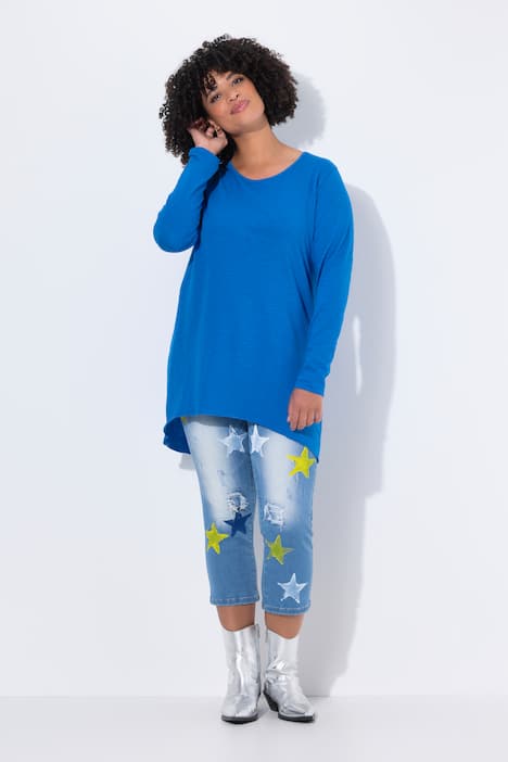 Longshirt, bequeme Passform, Rundhals, Langarm