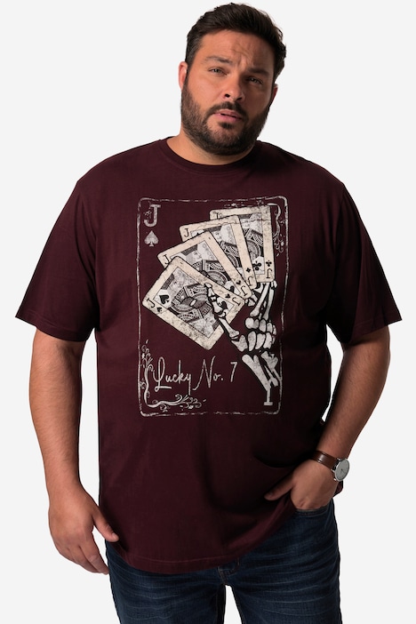 John F. Gee T-Shirt, Halbarm, großer Print, bis 8 XL