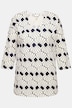 Pyjamashirt, strepen, V-hals, 3/4-mouwen, biologisch katoen