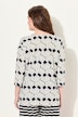 Pyjamashirt, strepen, V-hals, 3/4-mouwen, biologisch katoen