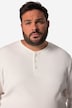 John F. Gee Henley, lange mouwen, ribjersey, tot 8XL