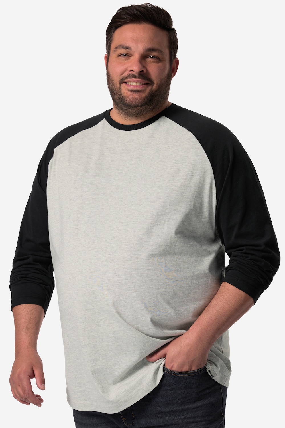 John F. Gee shirt met lange mouwen, tot 8XL