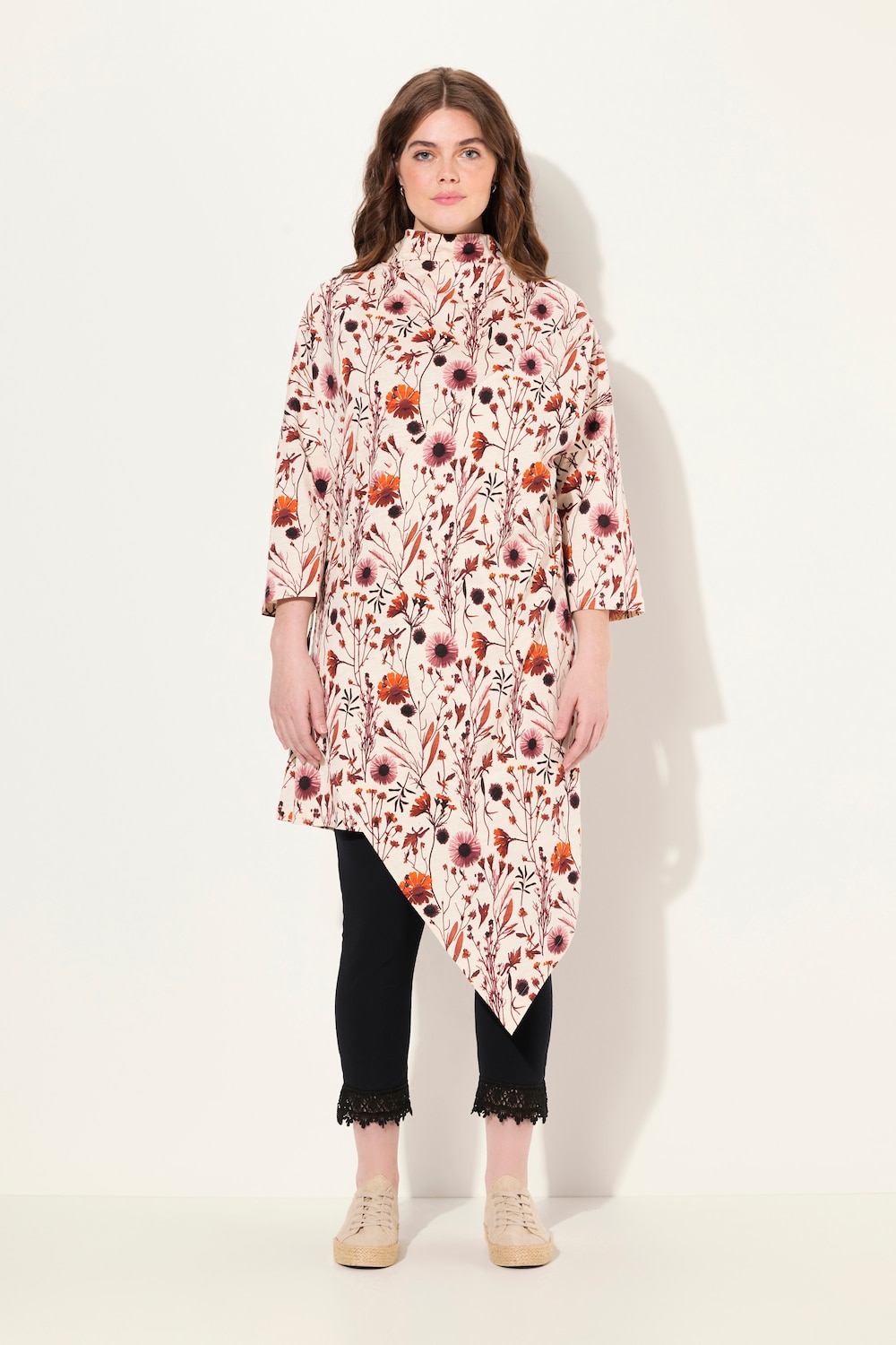 Große Größen Longshirt, Damen, gelb, Größe: 46/48, Baumwolle, Ulla Popken