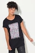 Oversized Crew Neck T-Shirt with Colorful Print