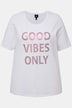 T-shirt, Good Vibes Only, ronde hals, korte mouwen