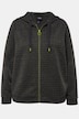 Kapuzenjacke, Metallic-Effekt, Struktur, Langarm