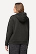 Kapuzenjacke, Metallic-Effekt, Struktur, Langarm