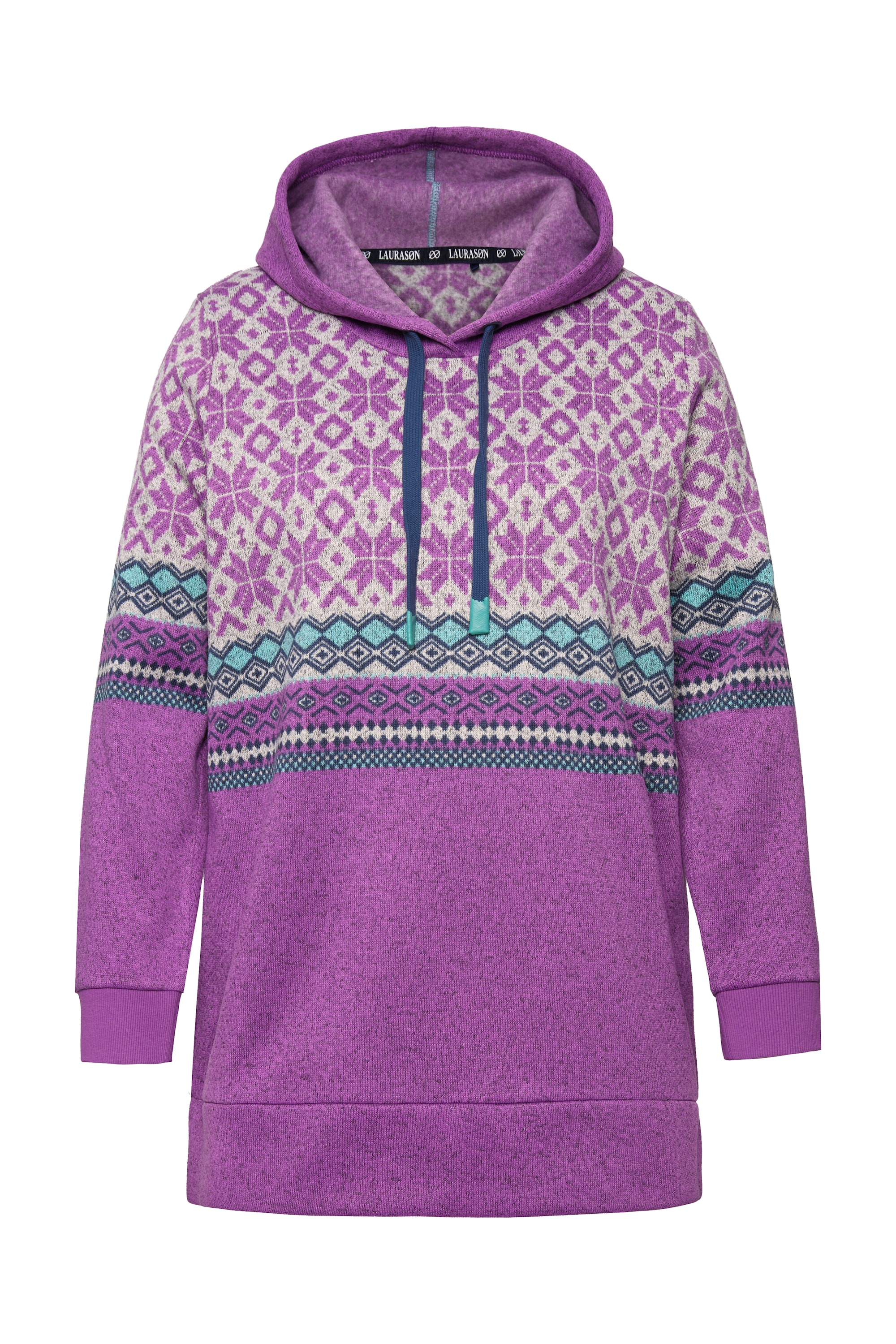 Laurasøn Damen Norweger Longsweat Kapuze Langarm 832099