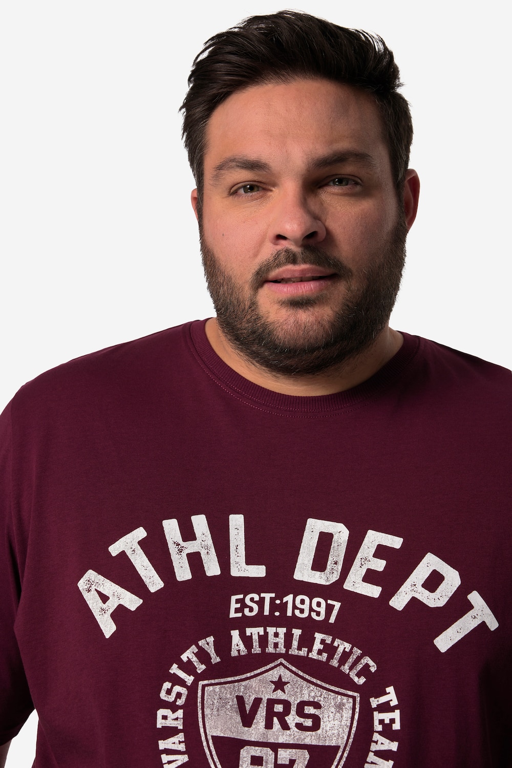 Stora storlekar T-shirt, Her, röd, storlek: XL, Bomull, Men Plus