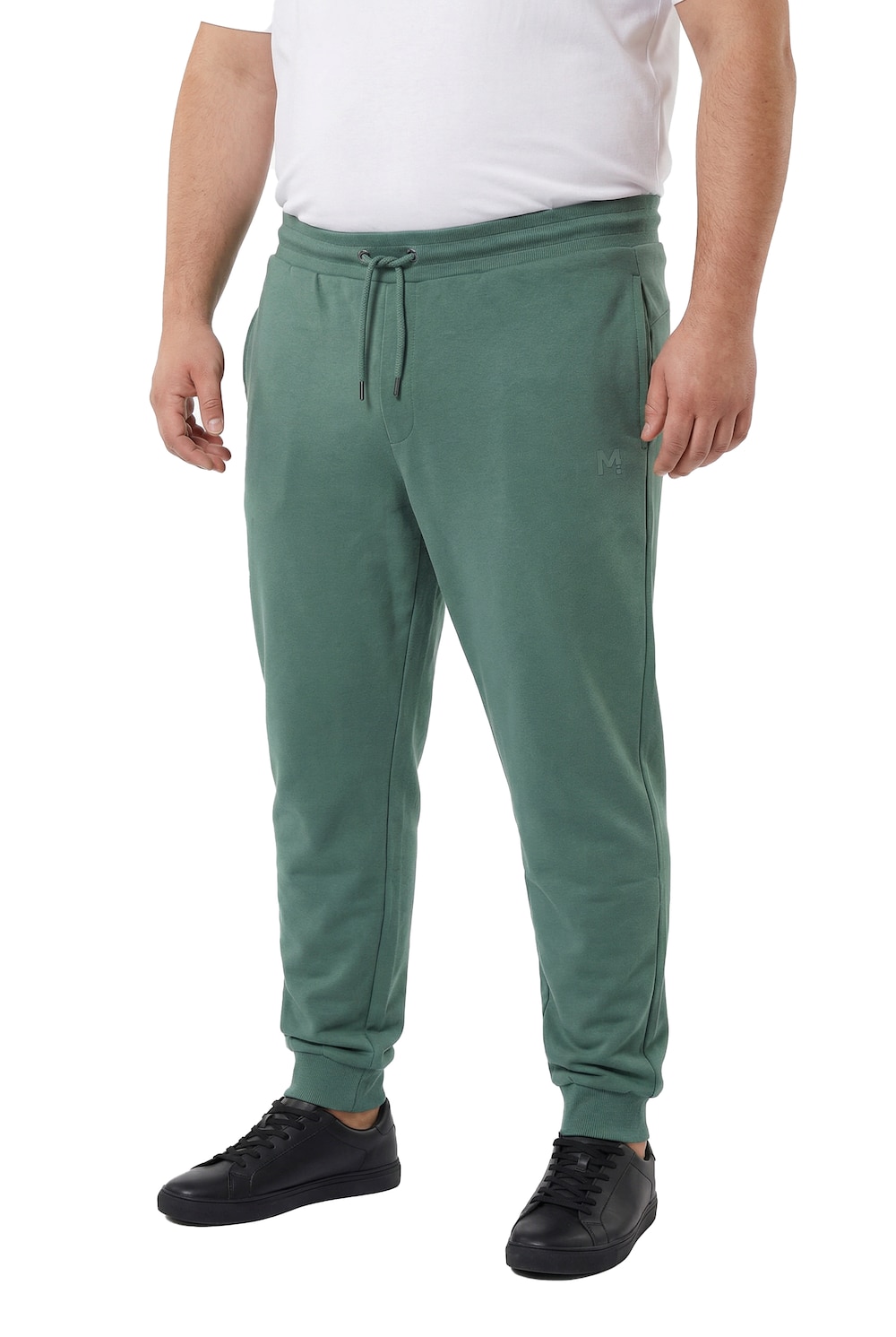 Stora storlekar Mjukisbyxa bellyfit, Her, grön, storlek: 3XL, Bomull, Men Plus