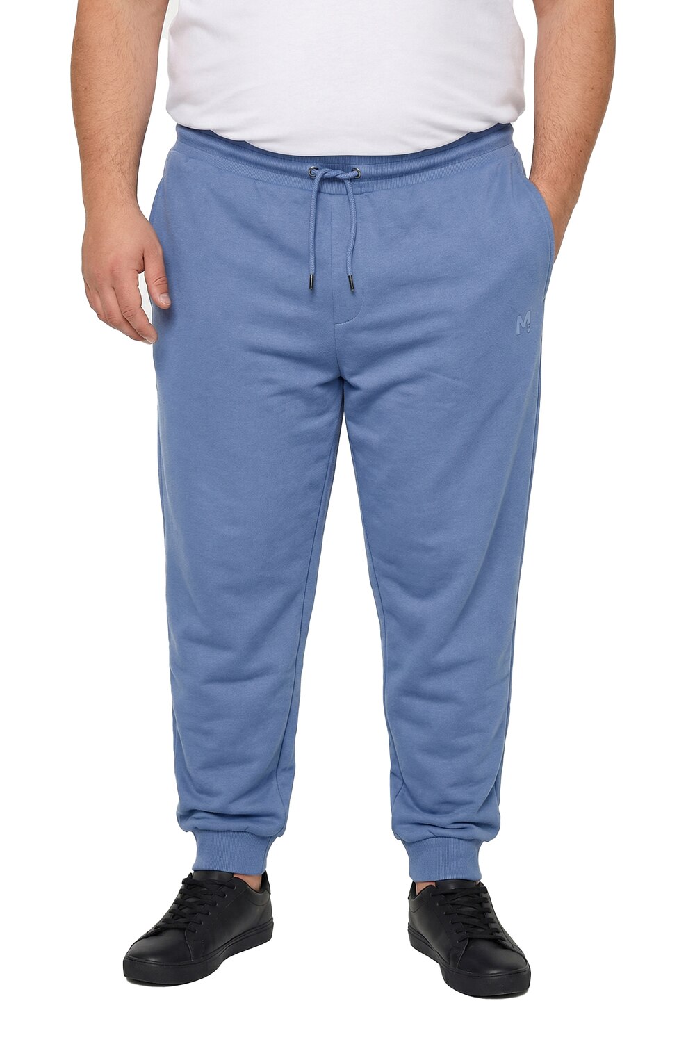 Stora storlekar Mjukisbyxa bellyfit, Her, blå, storlek: 4XL, Bomull, Men Plus