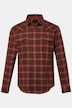 Chemise en flanelle JP 1880 à carreaux. Col Kent. Coupe Modern Fit – jusqu'au 8 XL