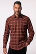 Chemise en flanelle JP 1880 à carreaux. Col Kent. Coupe Modern Fit – jusqu'au 8 XL