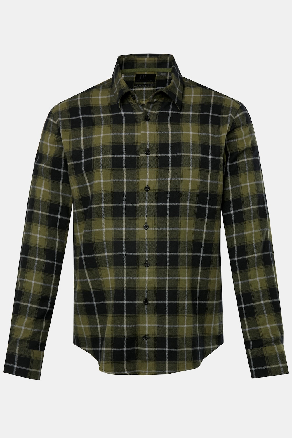 JP 1880 Karo-Flanellhemd, Kentkragen, Modern Fit, bis 8 XL