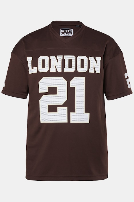 STHUGE T-Shirt, Halbarm, oversized, Mesh, Football-Print, bis 8 XL