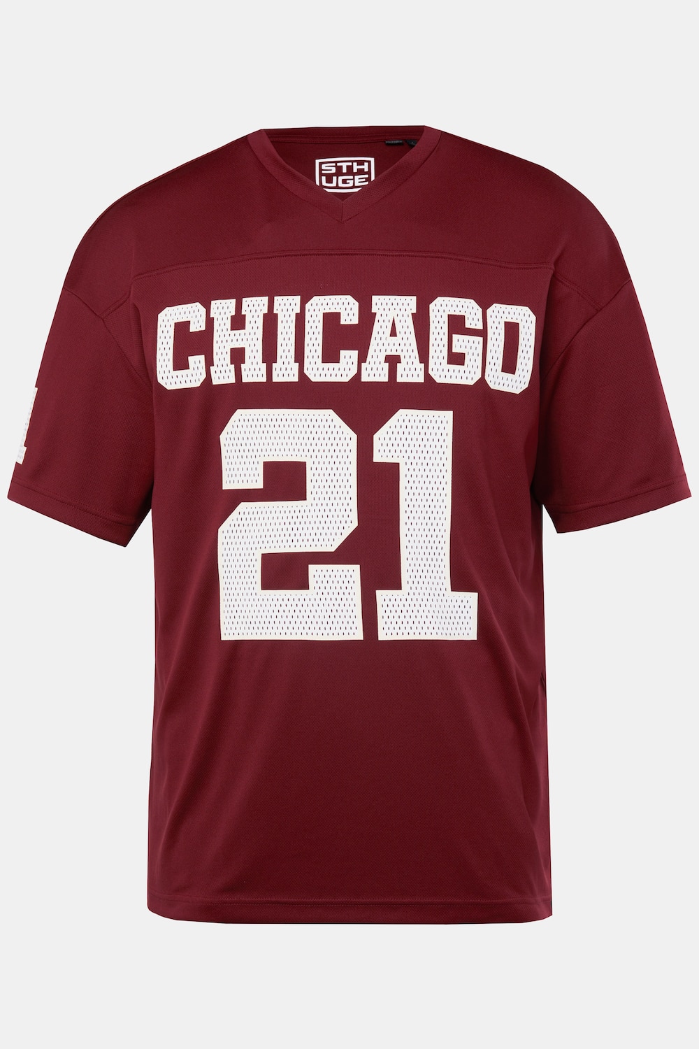 STHUGE T-Shirt, Halbarm, oversized, Mesh, Football-Print, bis 8 XL
