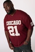 T-shirt en mesh STHUGE, coupe oversize à manches courtes, imprimé football américain - jusqu'au 8 XL